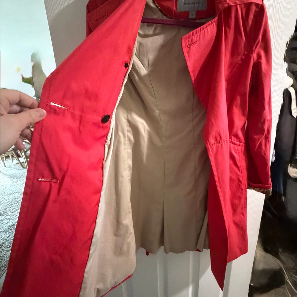 Chic Red Trench Coat for Women